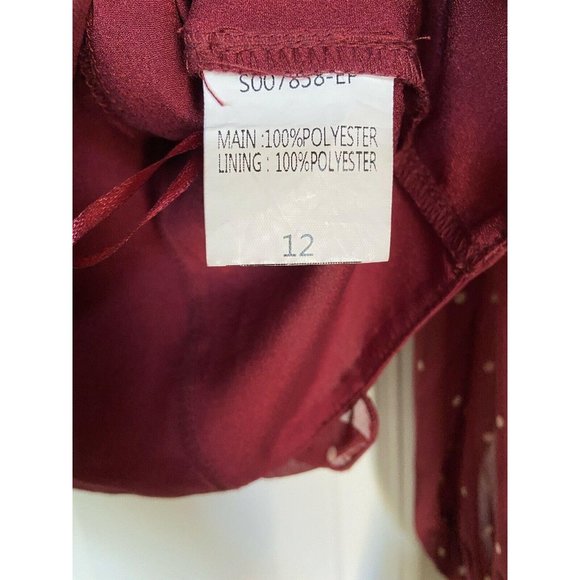 SHOWPO Moving Spots Sheer Sleeves Ruffle Front Top - Picture 4 of 5